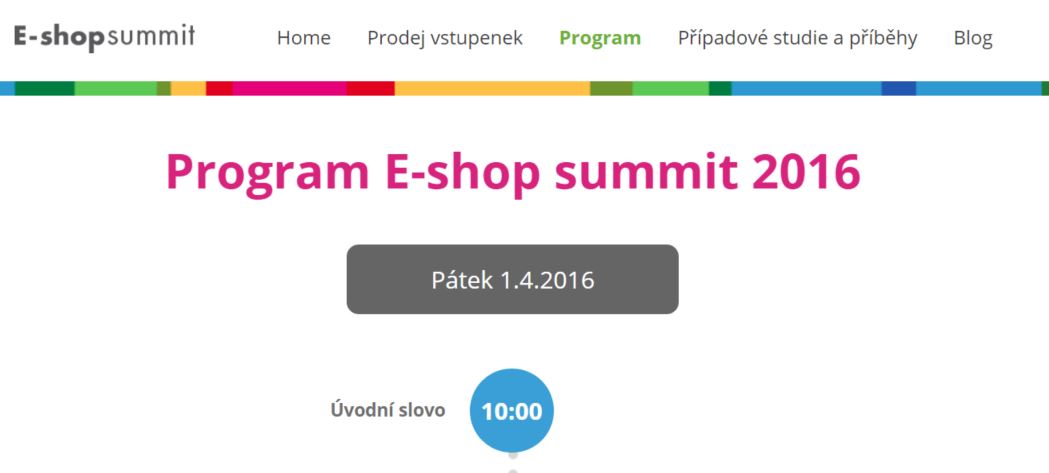 Známe #Program E-shop summit 2016 | #ESS16